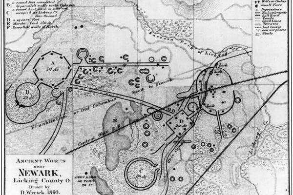 Map of the Newark Earthworks