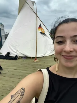 Kristin Hall at the 2023 North American Indigenous Games